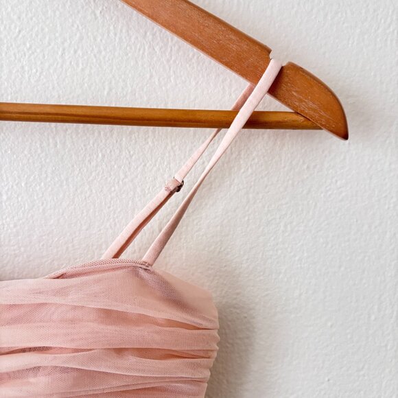 Aritzia TEN By Babaton Luxor Ruched Mesh Tank - Picture 5 of 7